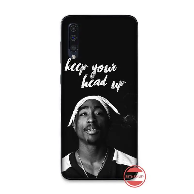 Роскошный чехол Rapper 2pac с уникальным дизайном для телефона Samsung A20 A30 30s A40 A7 2018 J2 J7