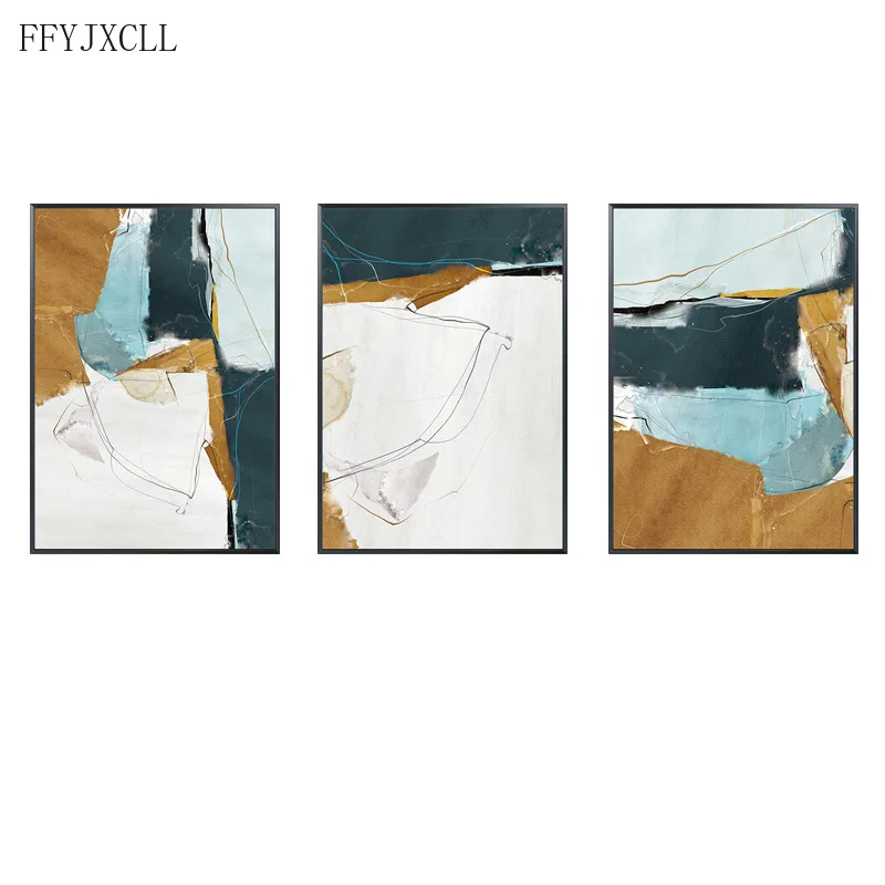 

Abstract porch modern minimalist hotel corridor aisle living room wall painting art mural home decoration