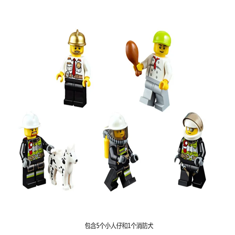 Bomberos de la serie City 10831, bloques de construcci&oacute;n para ni&ntilde;os, juguete para ni&ntilde;os, regalos, 60110-1