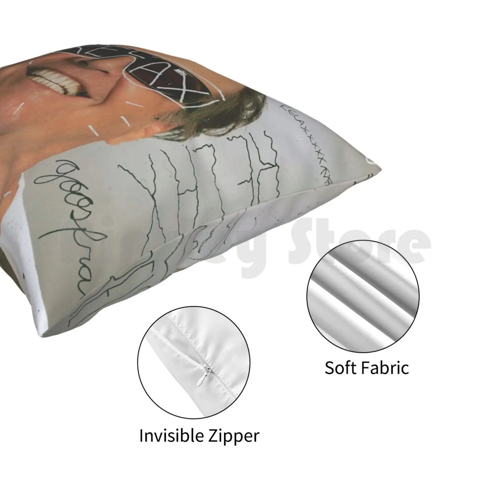 Подушка Goosfraba домашняя мягкая подушка с принтом Джек Николсон Управление гневом