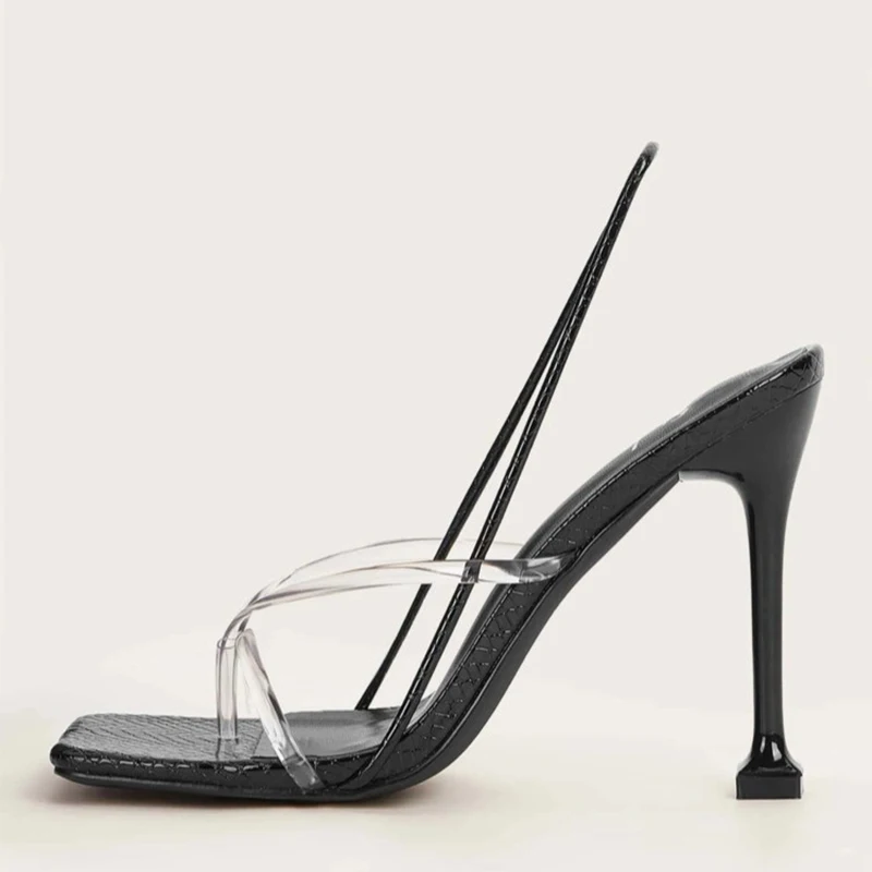 

Women Transparent Super High Heels Sandals Female Summer Sexy Party Fashion Shoes Ladies Elegant Solid Footwear Big Size