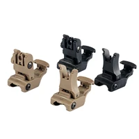 tactical nylon material folding flip up rear sight front sight on picatinny rail for toy rifle aiming accessories 71l 416 gbb