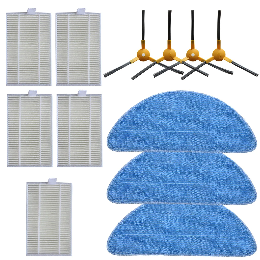 

Spare Parts Filter+Side Brush+Mop Cloth For ABIR X6 X5 X8 Robot Vacuum Cleaner Replaceable Household Cleaning Tools Parts