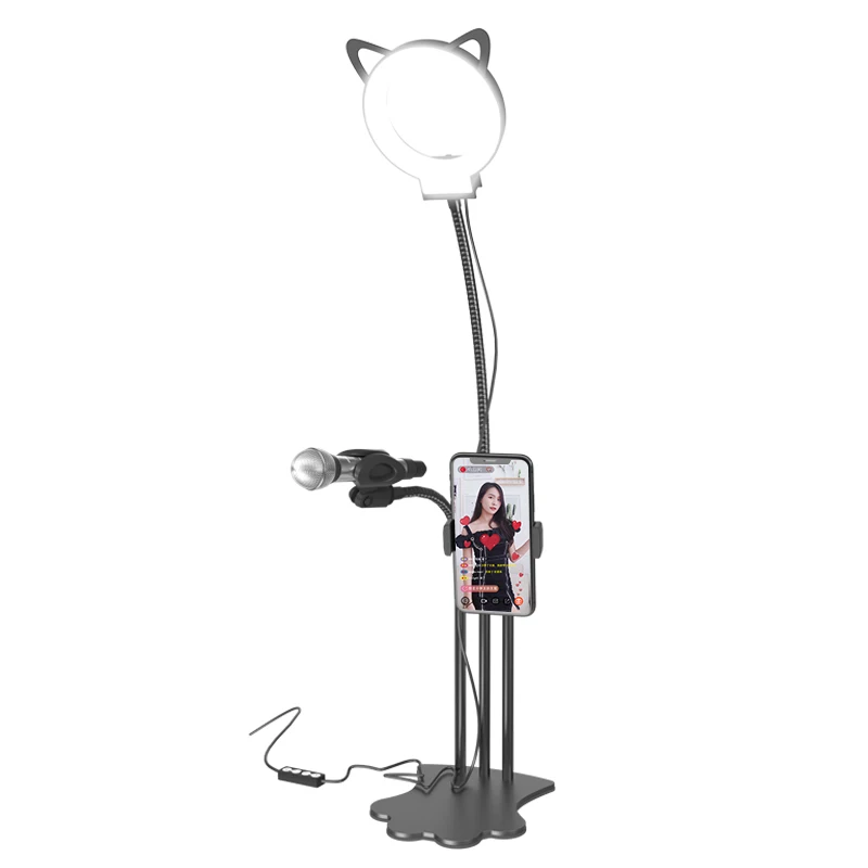 MAMEN Cat Selfie Ring светильник светодиодный для видеостудии с регулируемой яркостью