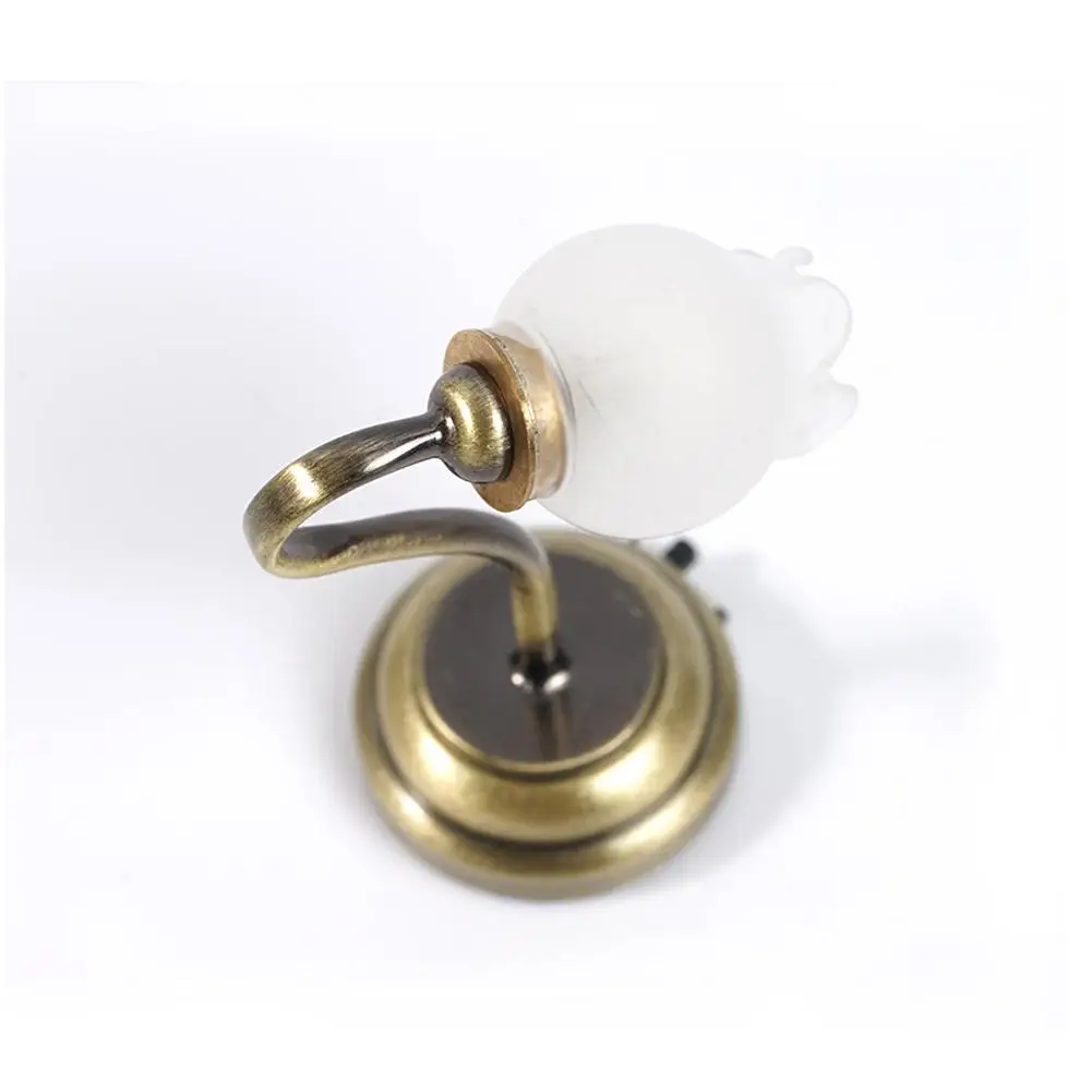 1:12 Dollhouse Miniature Lamp Heads Flower Bud Wall Button Toys Switch With Model Accessories D4T2 |