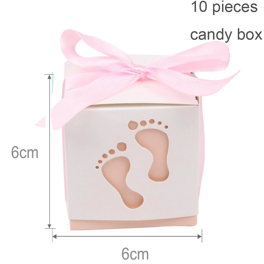 10pc Pink candy box Воздушные шары в виде слона, украшения для девочек и мальчиков, детские украшения для дня рождения, крещения, крещения - Цвет: 10pc Pink candy box