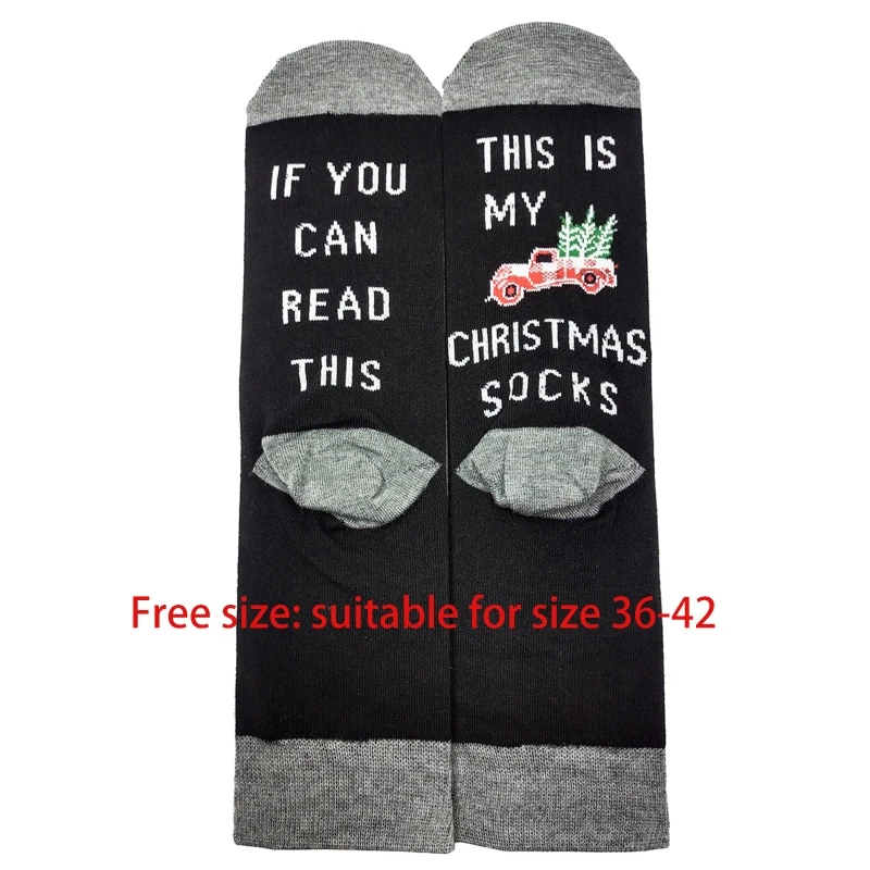 MXMA женские и мужские новые рождественские хлопковые короткие носки забавные