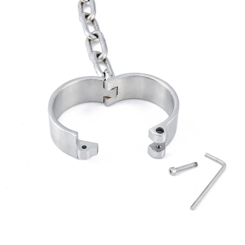 Наручники из нержавеющей стали наручники с цепочкой ошейник БДСМ секс игрушки