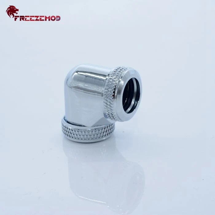 

FEEEZEMOD HYGKN-T90 OD14mm Hard tube - 90 degree double side fitting computer pc water cooler fitting OD14mm hard pipe.