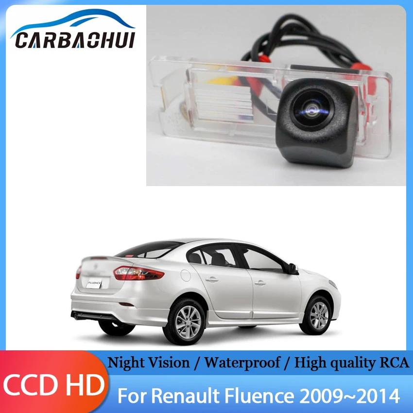 Full HD Waterproof 1280P Fisheye Lens Car Reverse Backup Rear View Camera For Renault Fluence 2009 2010 2011 2012 2013 2014