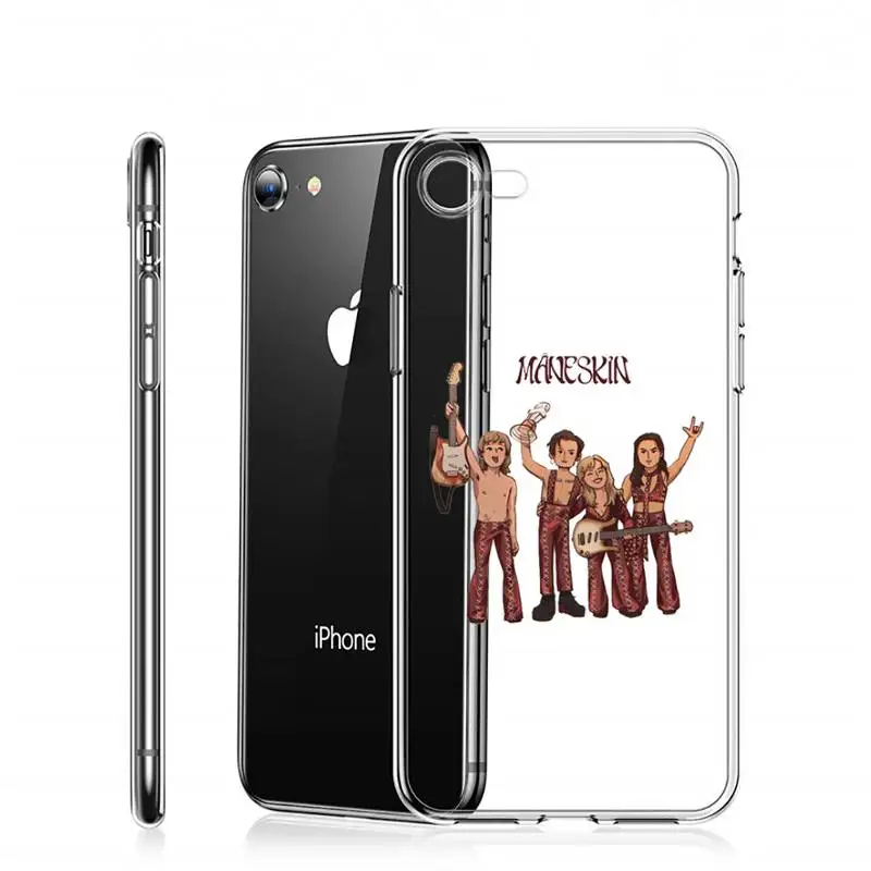 

Maneskin David Damiano Phone Case For iphone 12 11 mini x xs xr pro max 8 7 6s 6 5 5s 5c se plus Transparent soft