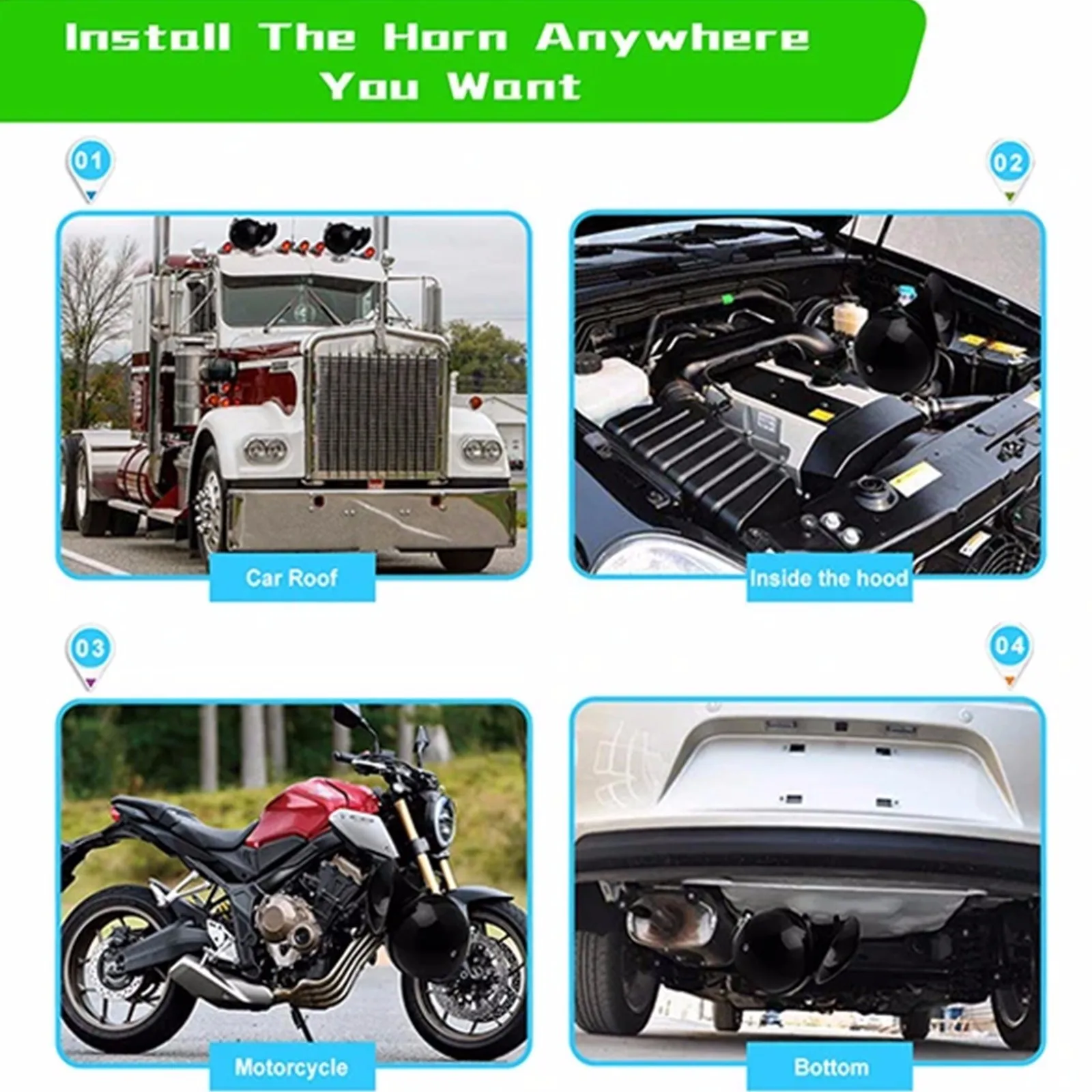 Универсальный громкий автомобильный клаксон 12 В гудок супер поезд для