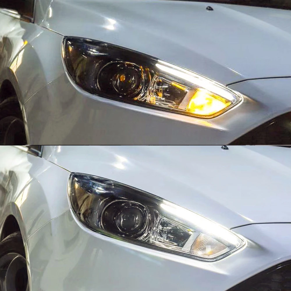 CSCSNL 1 пара фар в сборе фары ST для Ford Focus 4 2015 2016 2017 2018 дизайн светодиодный DRL HID