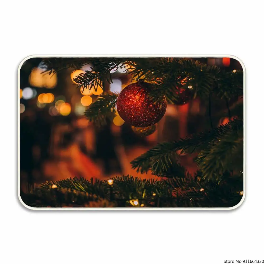 Рождественская игрушка елка приветственная дверь коврик для дома и улицы легко