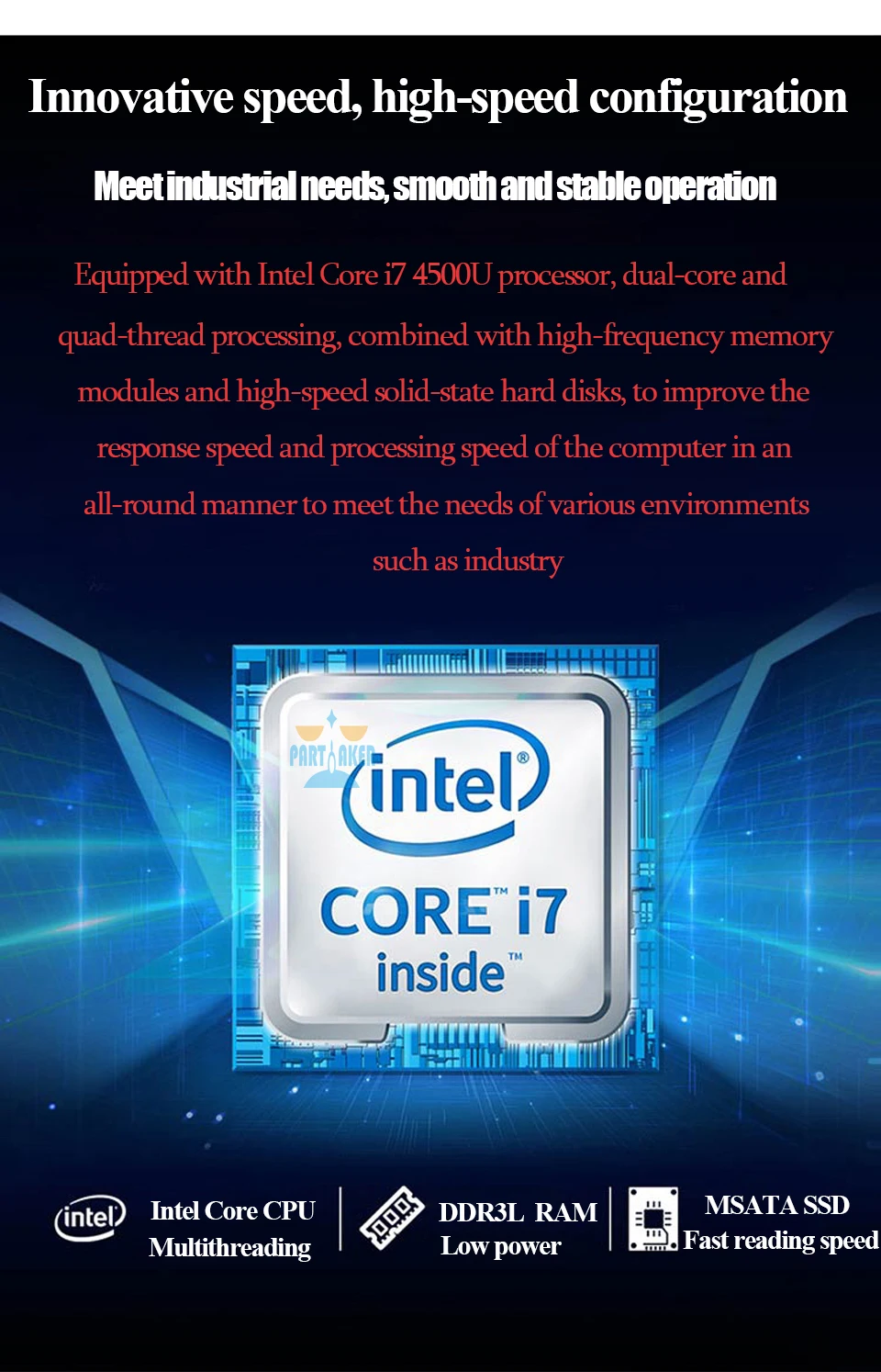 Intel Core i5 4200u безвентиляторный промышленный Мини ПК Windows 10 tv Box HDMI 6 RS232 Dual NIC 2 LAN 8 USB WiFi прочный компьютер