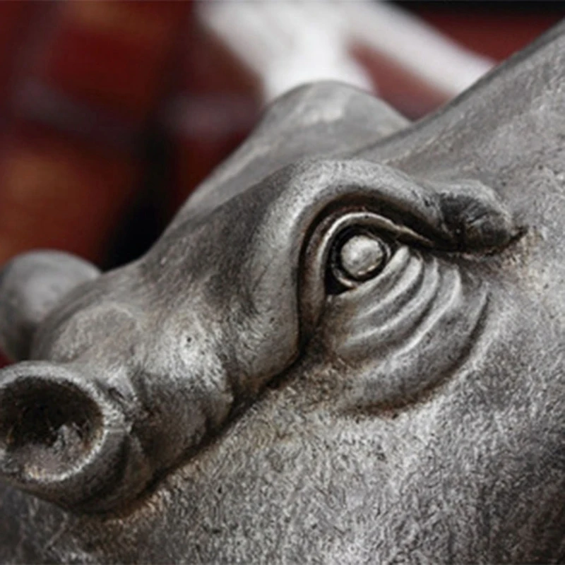 

Resin Hippo Statue Modern Home Decoration Gift Gift Decoration Accessories Hippo Living Room Creative Decoration(1 PCS)