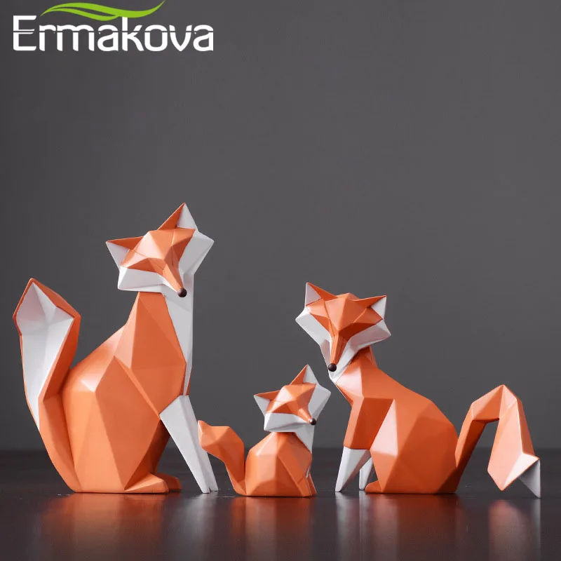Современная Скандинавская Статуэтка ERMAKOVA с абстрактным геометрическим рисунком