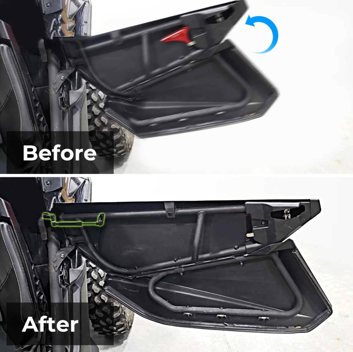 1/2 пара аксессуары для KEMIMOTO UTV алюминиевые Анодированные дверные наборы