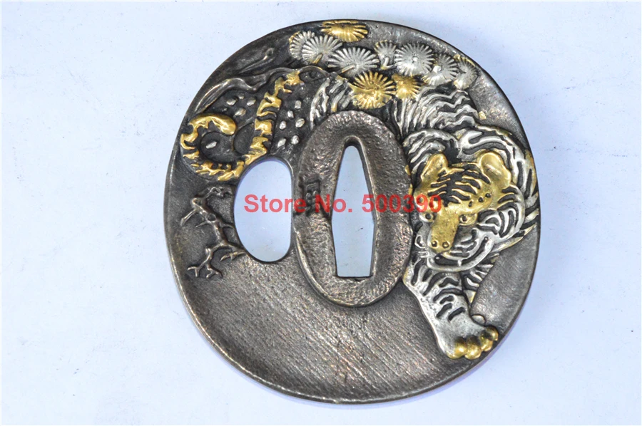 Тонкая отделка Высококачественная медь покрытая золотом и серебром Цуба менуки