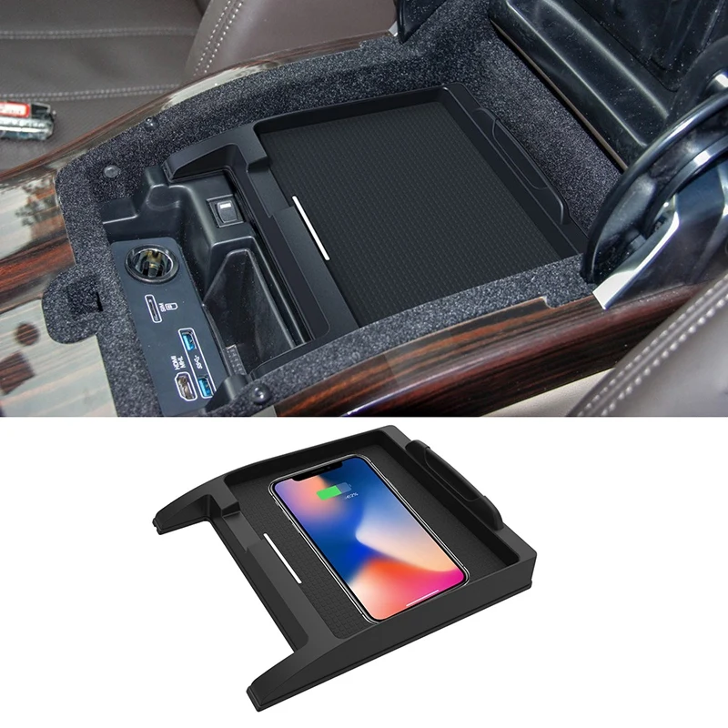 

Беспроводное Автомобильное зарядное устройство Qi для Range Rover-2014-2017, интеллектуальный инфракрасный держатель для телефона с функцией быстро...