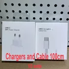 Зарядное устройство PD для iphone 12 Pro Max, 10 комплектов, 20 Вт, USB C, C2L, адаптер EU, дорожное зарядное устройство QC3.0 для Apple 11, кабели, зарядное устройство с коробкой