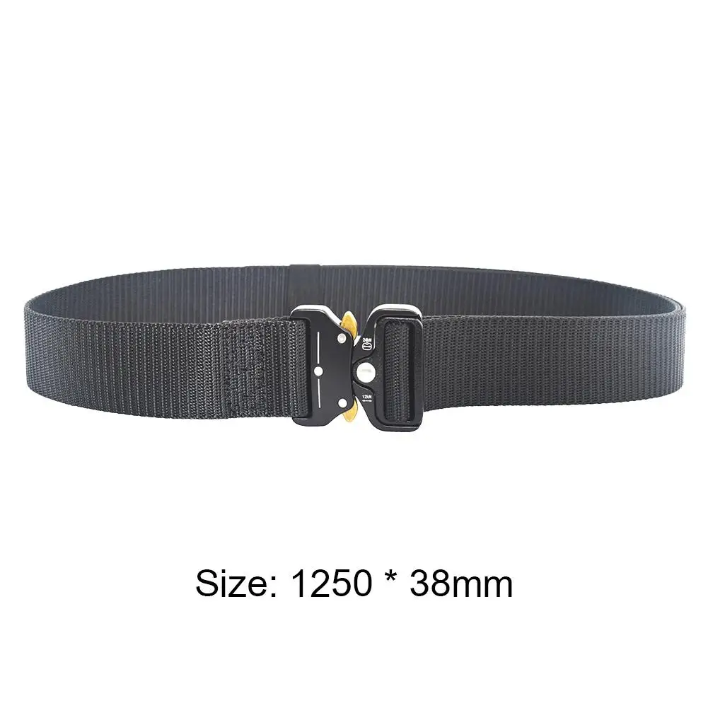 

Durable Waist Belt Classic Delicate Texture Waist Belt Outdoor Molle Nylon Adjustable Belt with Buckle for Training Hunting