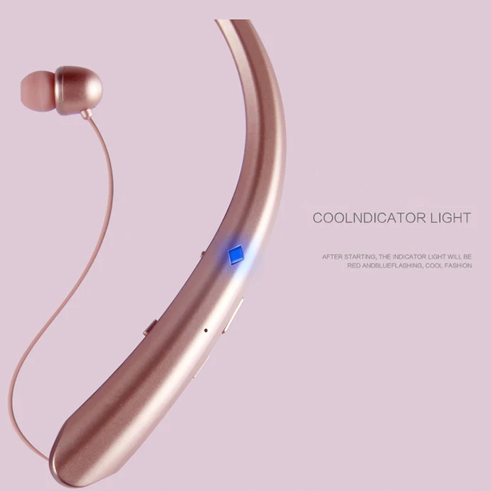 Bluetooth гарнитура с креплением на шею выдвижная линия 4 1 бинауральный бег|Наушники