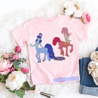 kawaii girls t shirts animal music centaurworld cartoon print girls clothes summer fashion trend childrens tshirt pink tops