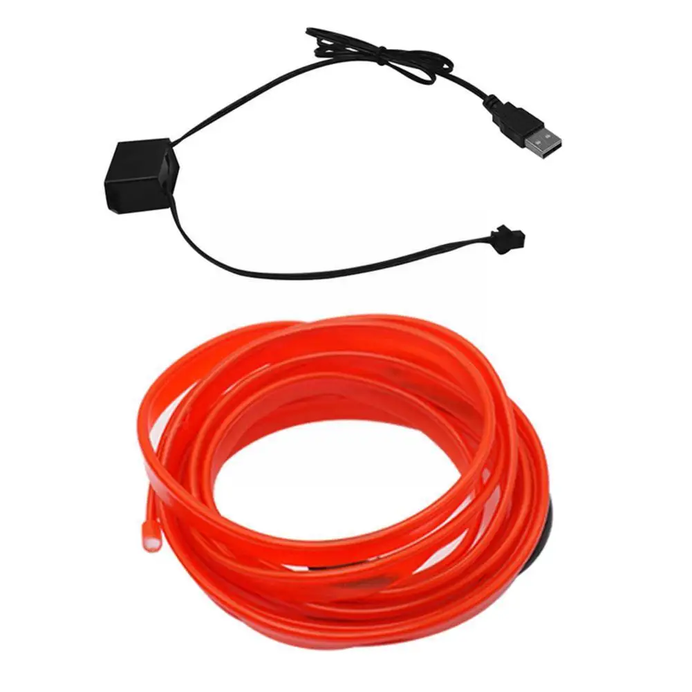 Лента EL Wire M3S0 неоновая декоративная лампа для украшения автомобиля плоский