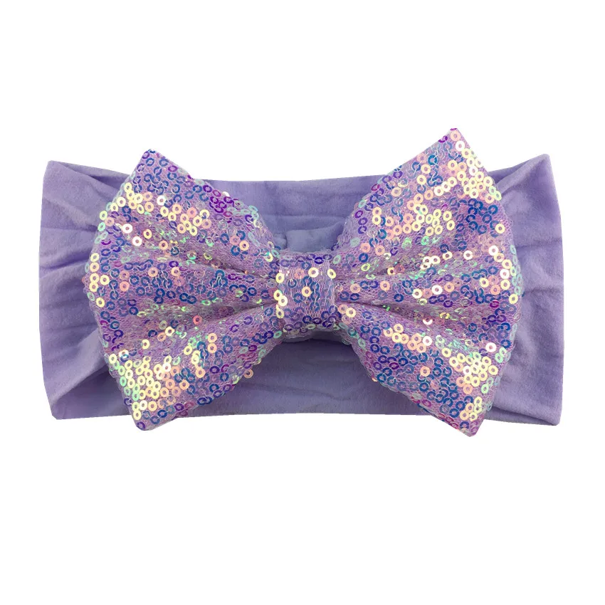 10 шт./лот изысканная мягкая широкая нейлоновая эластичная повязка на голову с 5