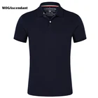 Рубашка-поло мужская летняя классическая, Однотонная футболка с коротким рукавом, дышащая, для гольфа