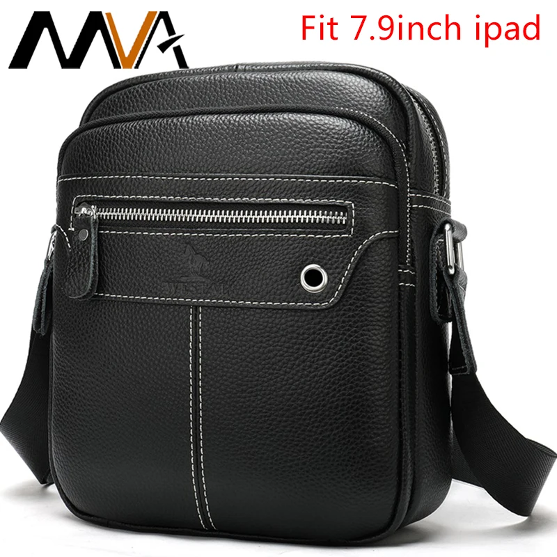 

MVA Men's Bags Genuine Leather Male Shoulder Bag Man Messenger Handbag Fashion Flap Zipper Casual Crossbody Packet Cowhide Purse