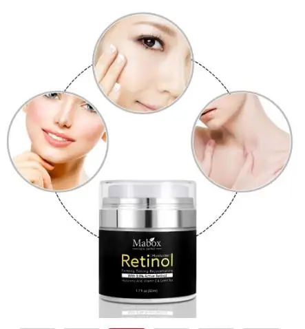 MABOX ретинол 2.5% увлажнитель для лица крем против старения акне Гиалуроновая