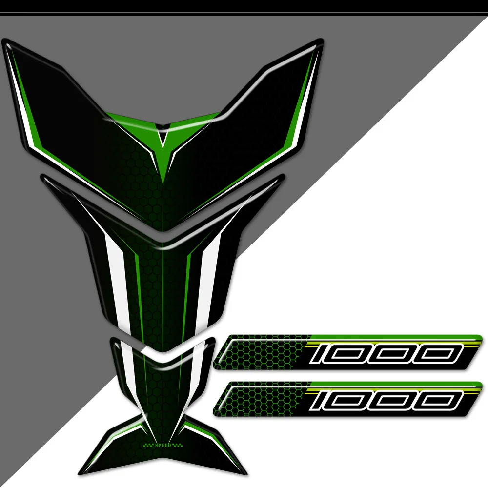 Наклейки на танки для Kawasaki Ninja 400 650 1000 Набор наклеек эмблема колено значок с