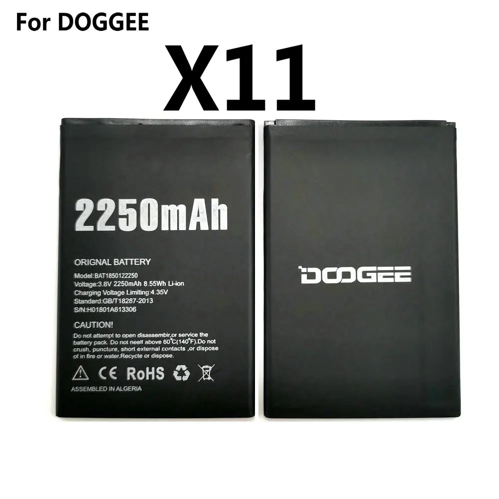 Новый аккумулятор DOOGEE X11 BAT1850122250 2250 мАч Для аккумуляторы для