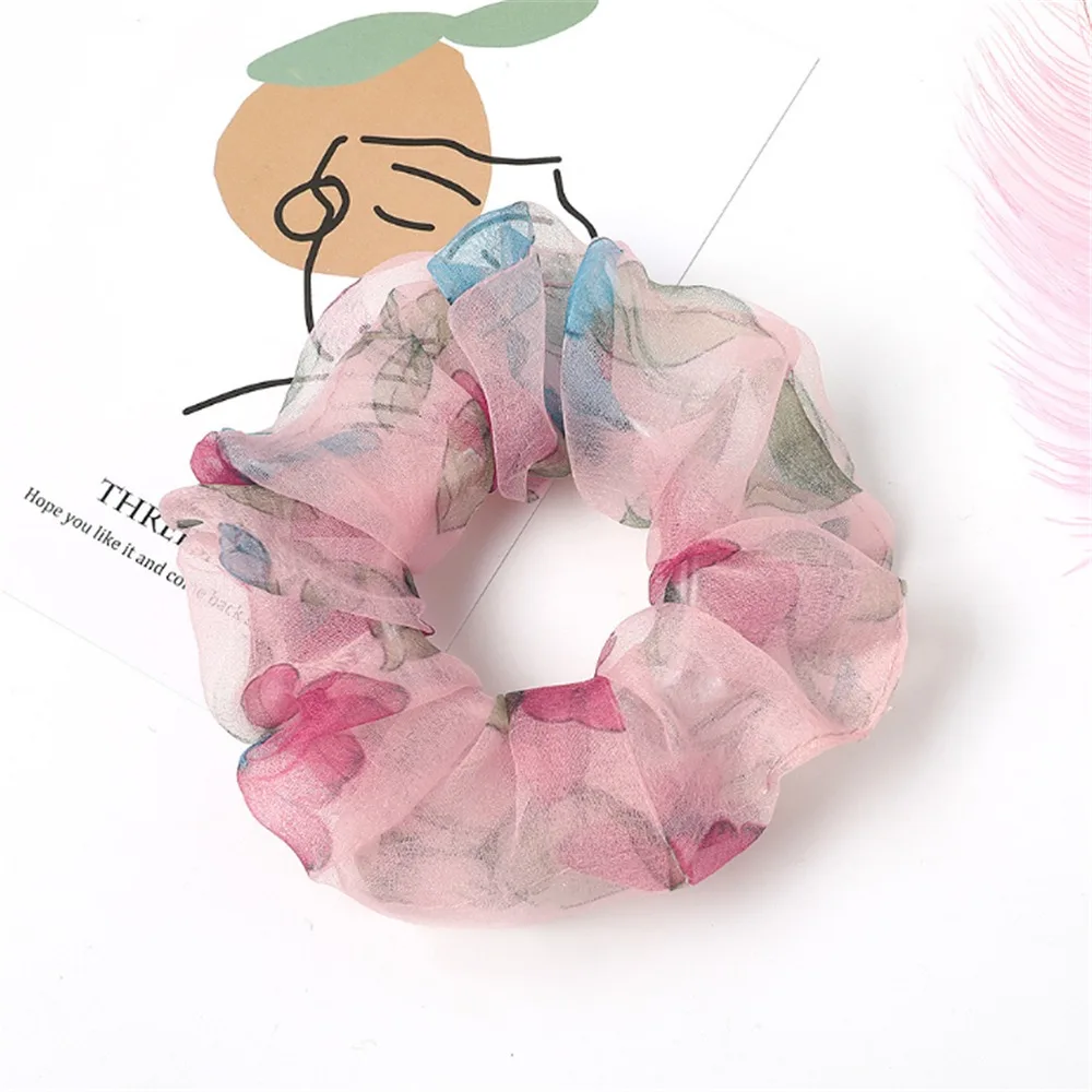 1 шт. модные кружевные резинки для волос с принтом женский головной убор