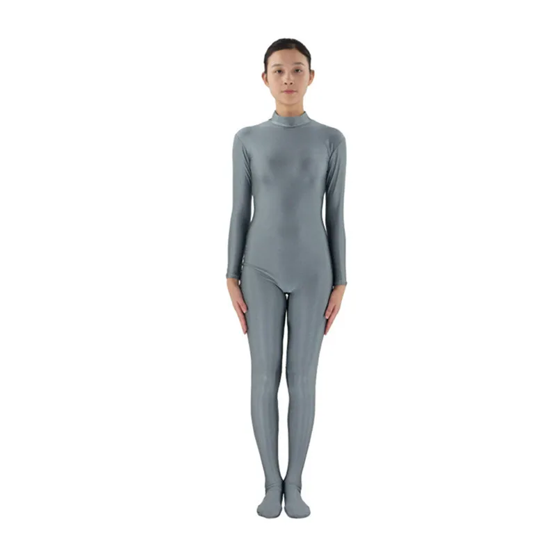 Полноразмерный костюм Zentai танцевальный унитард костюм-кошка из спандекса