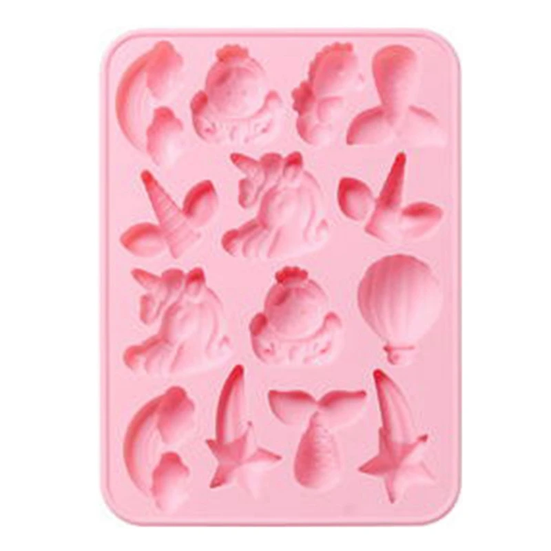 

Unicorn Mermaid Tail Mold Decor Jewelry Fillings Accessory Charms DIY Handmade Epoxy Resin Mould Fondant Cake Silicone Mold