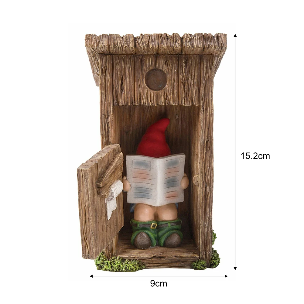 Полимерный гном забывает закрывающаяся дверь скульптура искусство статуи