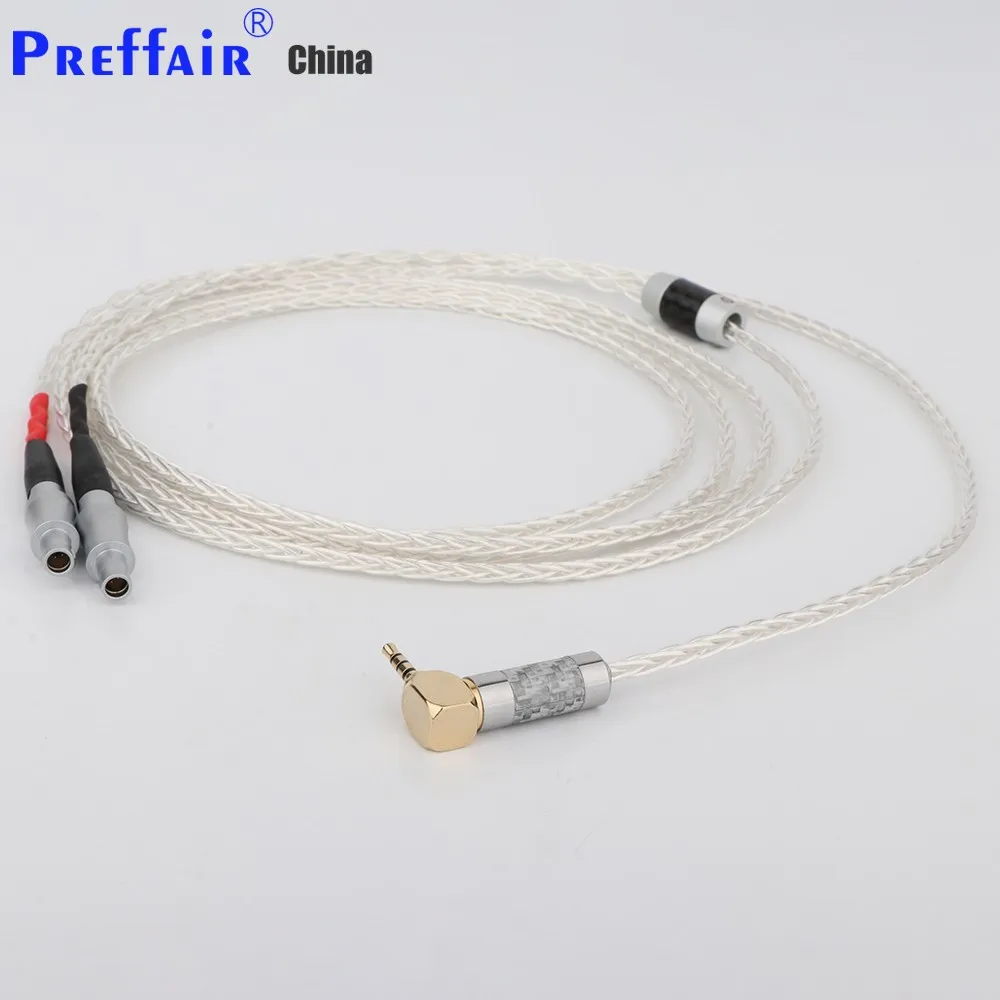 

Preffair OCC 99% Pure Silver Headphone Cable for Sennheiser HD800 HD800s HD820s HD820 Enigma Acoustics Dharma D1000