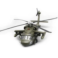 alloy diecast armed helicopter fighter model with sound light children collection graded kids toys