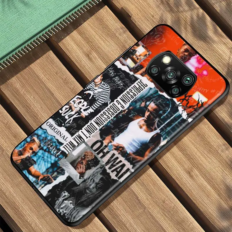 

Rapper XXXTentacion For Xiaomi Redmi K30 K30S Mi 10T Lite Pro Poco X3 NFC X2 M3 M2 F2 Pro C3 F1 Soft Black Phone Case