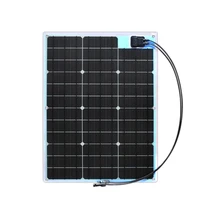 18V 60W ETFE Solar Panel Flexible Monocrystalline Cell Solar System Module Kit 12V Battery Charger For Camping RVs
