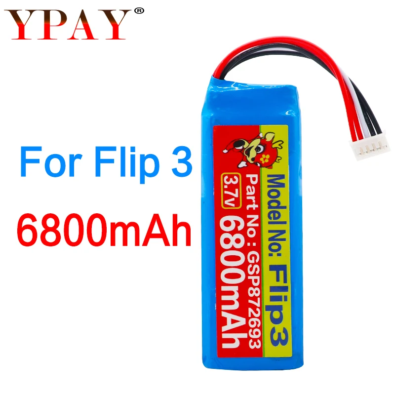 GSP872693 3 7 В 6800 мАч батарея для JBL Flip P763098 03|Батареи MP3/MP4 плееров| |