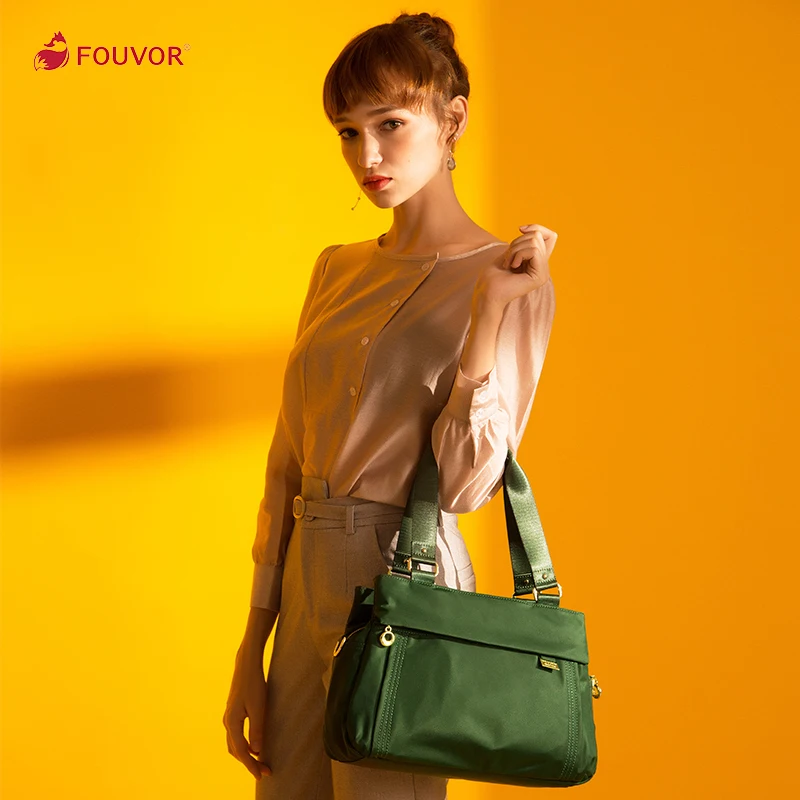 Женская Повседневная сумка Fouvor водонепроницаемая нейлоновая мессенджер из