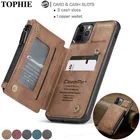 Кожаный чехол для iPhone 12 11 Pro XS Max XR 8 7 Plus, чехол-кошелек на молнии для Samsung Note 20 Ultra S20 S10 S9 Etui Hoesje