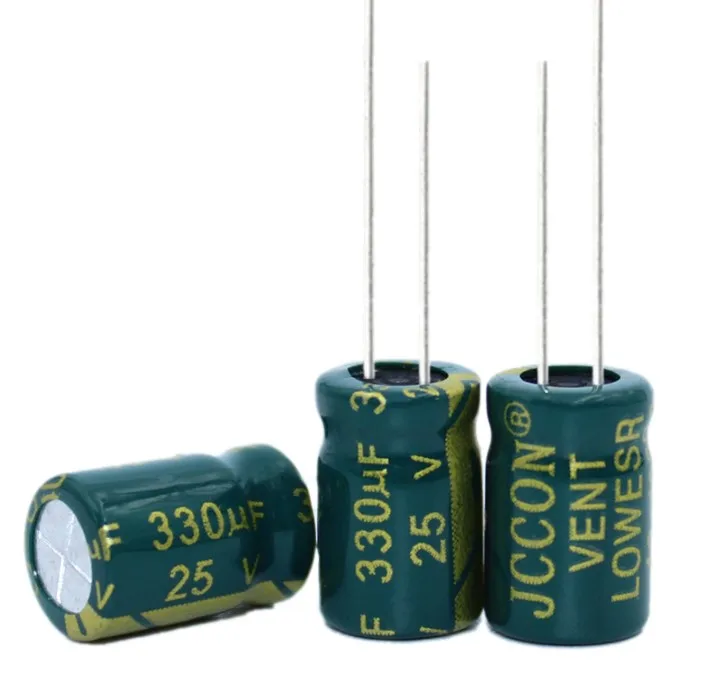 

50PCS Higt quality 25V330UF 8*12mm 330UF 25V 8*12 Electrolytic capacitor