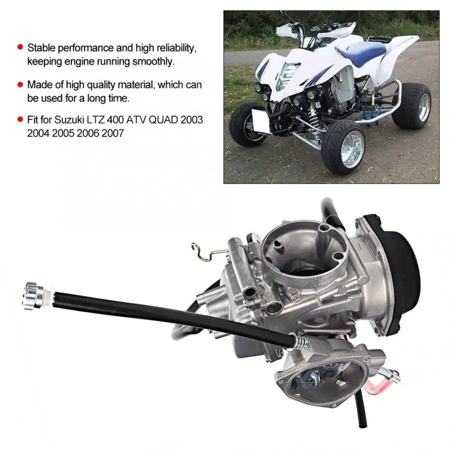Карбюратор замена аксессуар подходит для Suzuki LTZ 400 ATV QUAD 2003 2004 2005 2006 2007 Carburador de moto |