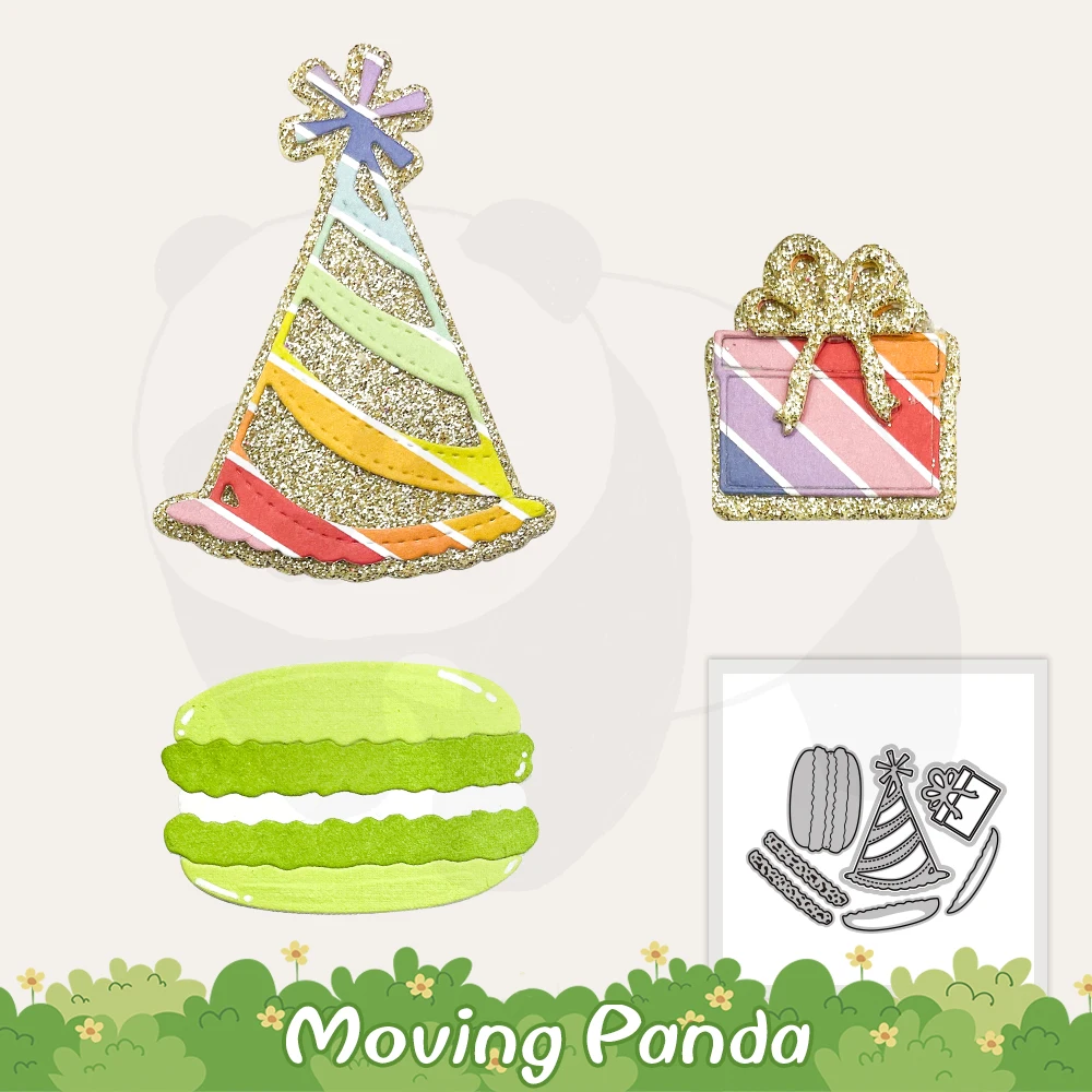 Macaron Gift Metal Cutting Dies No Stamps For Diy Dies Scrapbook Embossed Paper Card Photo Album Decoration Cutting Dies Craft