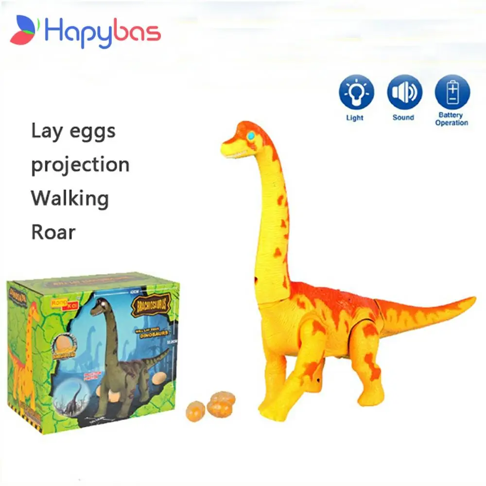 Новая электрическая игрушка, большой размер, робот-динозавр с легким звуком, Brachiosaurus, на батарейках, для детей, для мальчиков и девочек, подарок